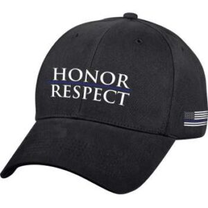 Rothco Honor And Respect Thin Blue Line Low Profile Cap - Black