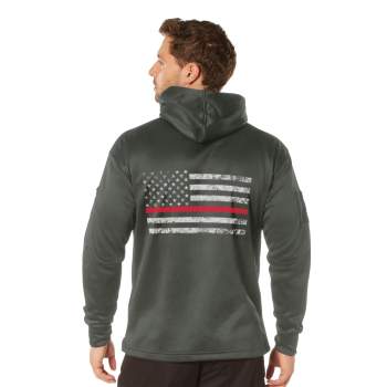 Rothco Concealed Carry Thin Red Line Hoodie - Image 5