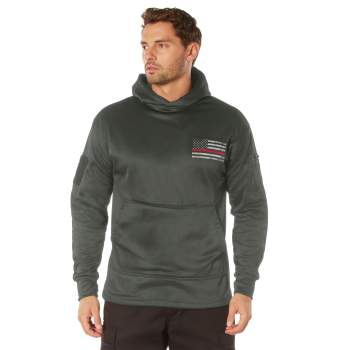 Rothco Concealed Carry Thin Red Line Hoodie - Image 2