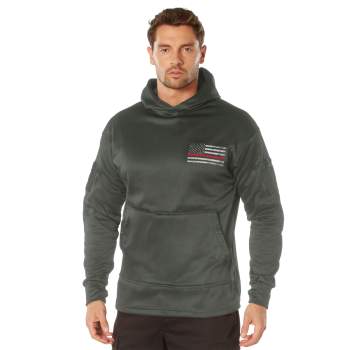 Rothco Concealed Carry Thin Red Line Hoodie - Image 3