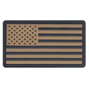 Rothco Pvc Us Flag Patch With Hook Back