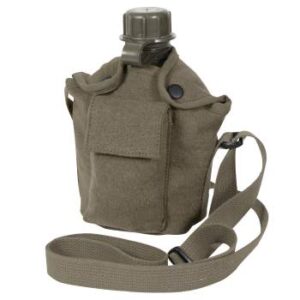Rothco Vintage Canvas Carry-All Canteen Cover With Shoulder Strap