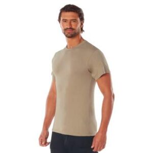 Rothco Solid Color T-Shirt With Cotton / Polyester Blend