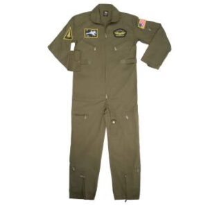 Rothco Kid'S Flight Coverall With Patches - Olive Drab