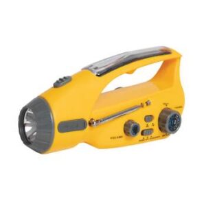 Rothco Solar/Wind Up Flashlight With Radio